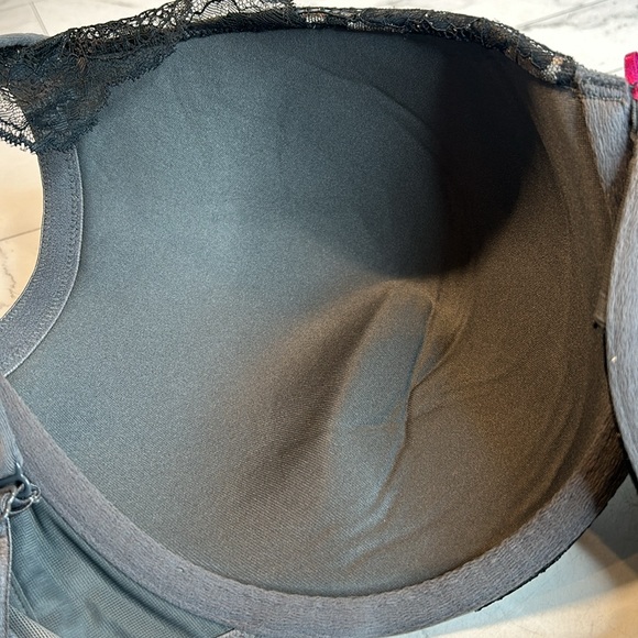 NWT NWOT Cacique Lane Bryant Womans Bra Gray Full Coverage UNDERWIRE SIZE 42DDD - Picture 6 of 8
